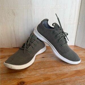 AllBirds Tree Runners Olive Green Men’s 11 Breathable Lightweight Sustainable